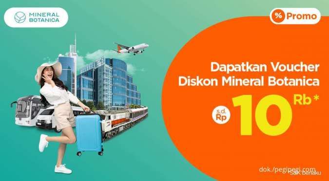 Pesan Semua Produk PegiPegi, Dapatkan Voucher Diskon Mineral Botanica s.d Rp10.000