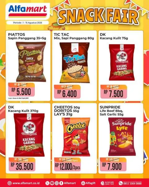 Promo Alfamart Snack Fair Periode 1-15 Agustus 2025