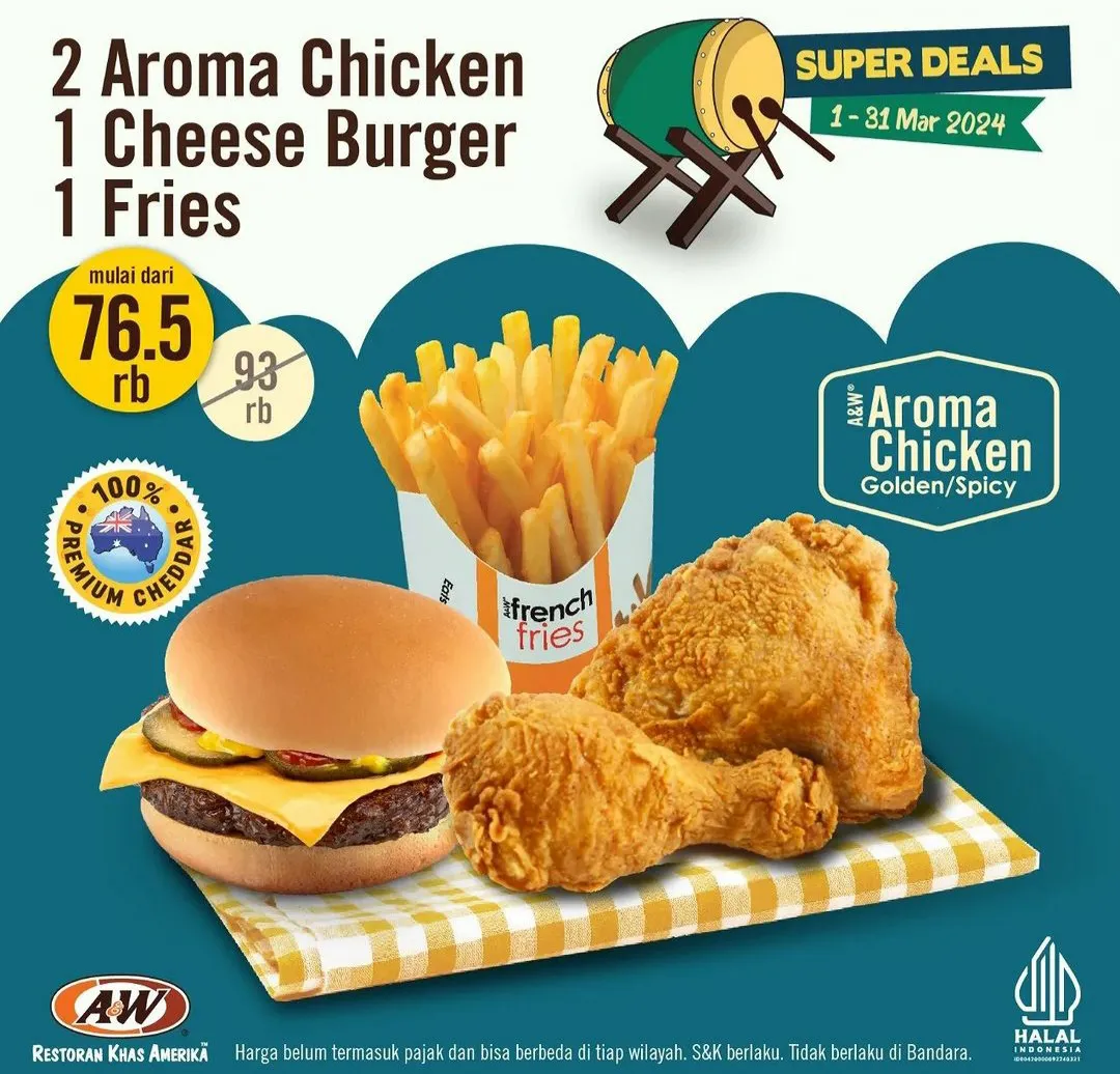 Promo AW Restoran Super Deals 1-31 Maret 2024