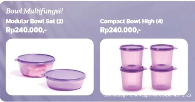 katalog promo Tupperware Desember 2023