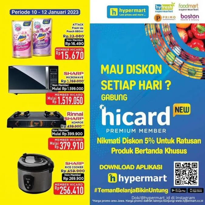 Harga Promo Hypermart 10-12 Januari 2023, Promo Hyper Diskon Weekday