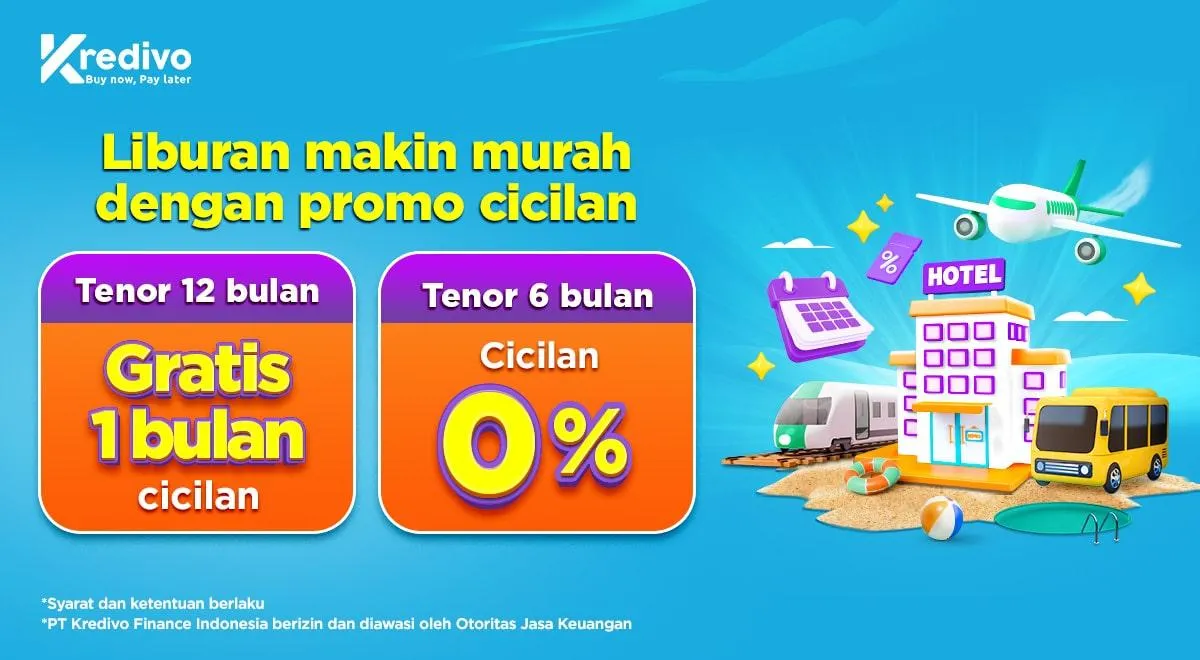 Nikmati Promo Kredivo Gratis 1 Bulan Cicilan dan Dapat Cicilan 0% , Pesan di PegiPegi