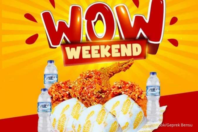 Promo Geprek Bensu JSM 2-4 September 2022, Paket Weekend Geprek Bensu Harga Spesial