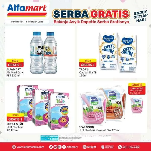 Promo Alfamart Serba Gratis Periode 1-15 Februari 2023