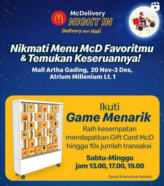 McDelivery Night In – Event Seru