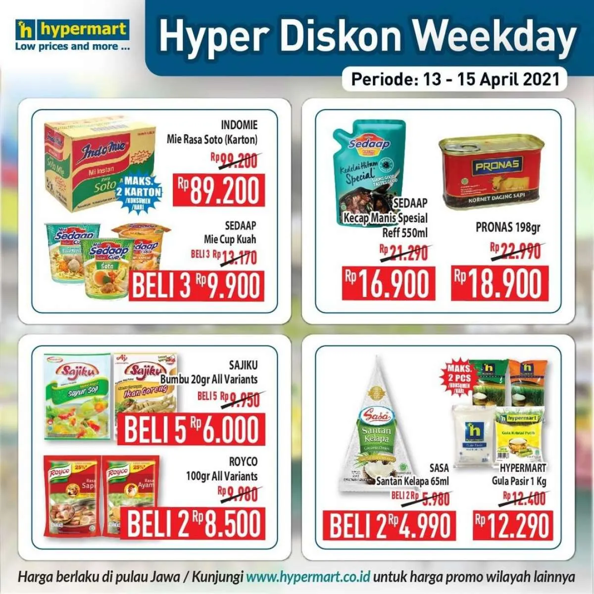 Promo Hypermart hari ini 14 April 2021, ada penawaran Hyper Diskon!