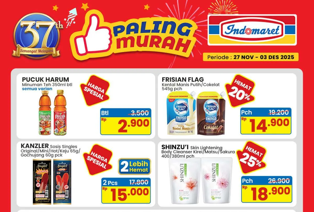 Promo Indomaret 27 November-3 Desember 2025, Diskon Frisian Flag & Kanzler