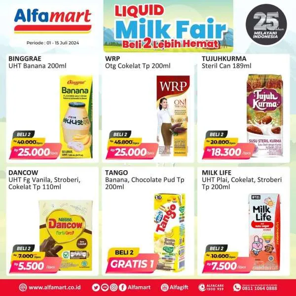 Promo Alfamart Milk Fair Diskon s/d 50% Periode 1-15 Juli 2024