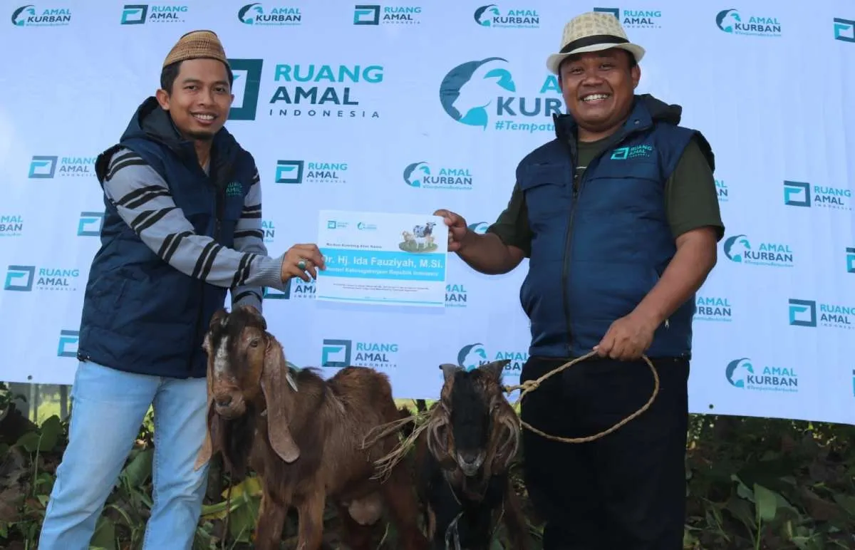 Masyarakat Umum Hingga Menteri Salurkan Kurban melalui Ruang Amal Indonesia