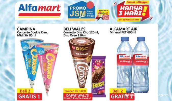 Promo Es Krim Weekend 7-9 Februari 2025 di JSM Alfamart, Superindo dan Tip Top