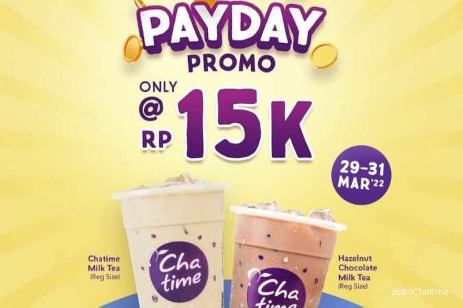 Promo Chatime Payday 29-31 Maret 2022, Beli Ukuran Regular Hanya Rp 15.000
