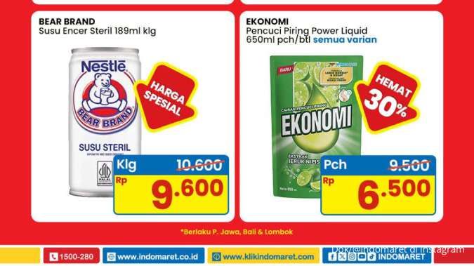 Promo Indomaret Weekend 30 Mei 2025, Bear Brand & Sabun Ekonomi Hemat Minggu Ini