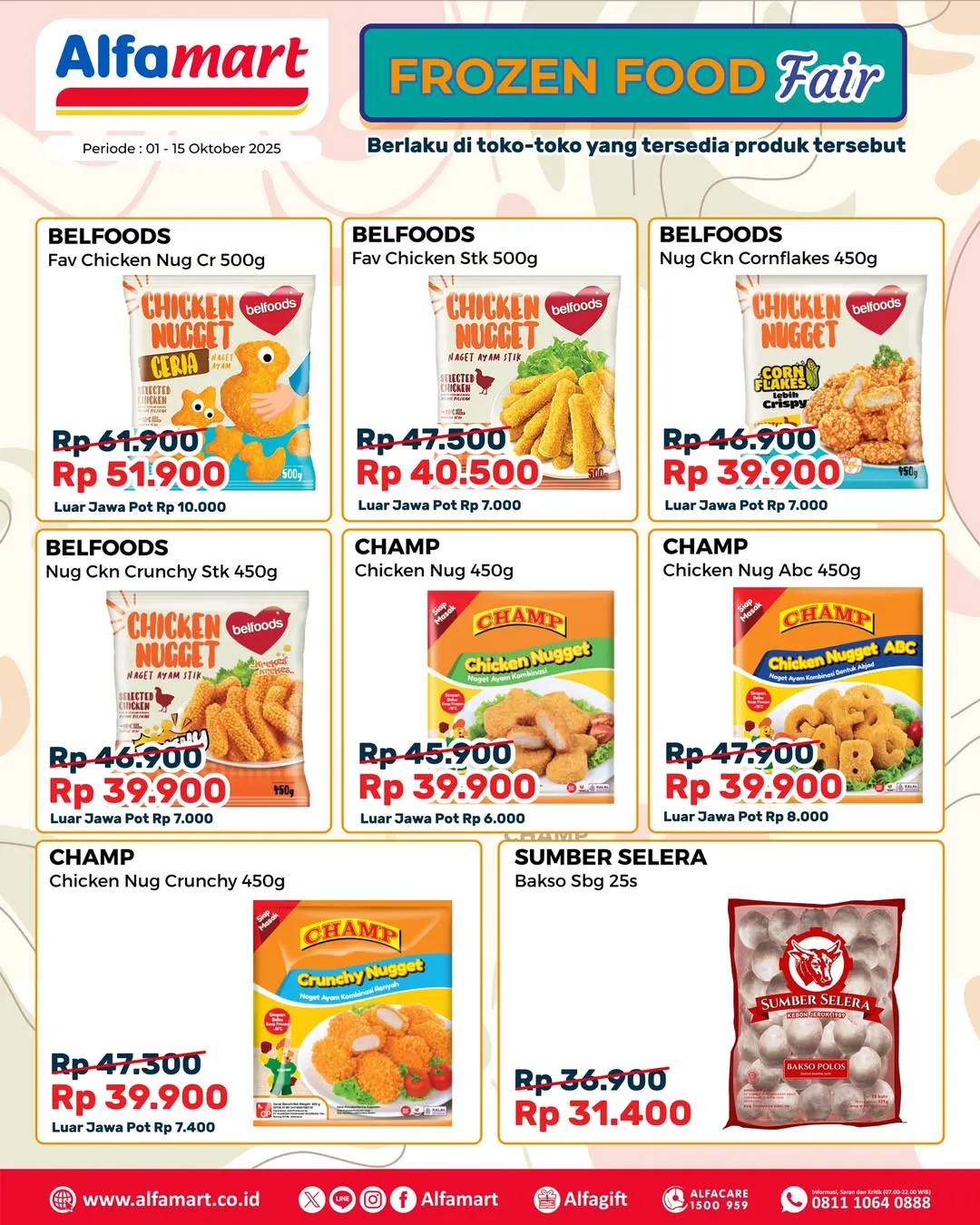 Promo Alfamart Frozen Food Fair Periode 1-15 Oktober 2025