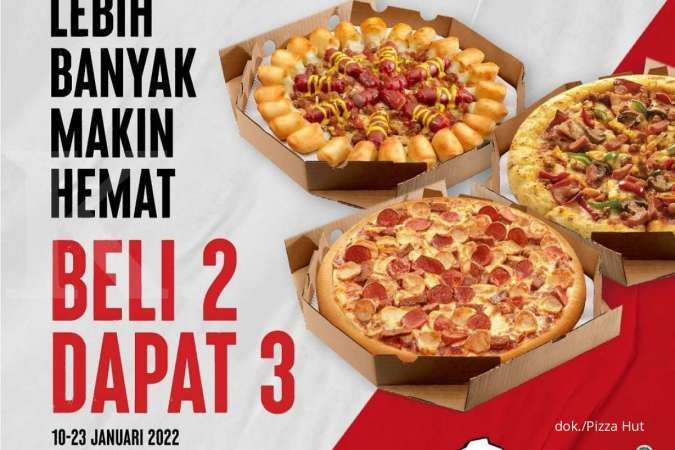 Terakhir! Promo Pizza Hut 22-23 Januari 2022, Beli 2 Gratis 1 Meaty Pizza