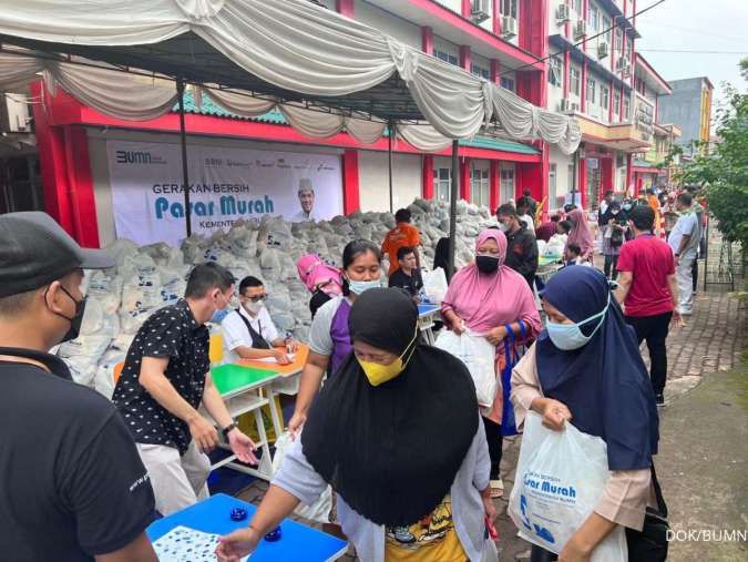 Pasar Murah di 7 Titik Jabodetabek, Erick Thohir Siapkan 40.000 Paket Sembako