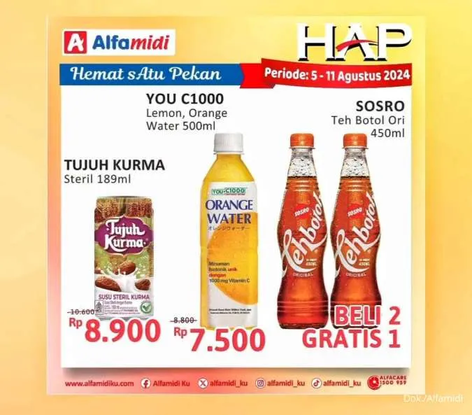 Promo Alfamidi Hemat Satu Pekan Periode 5-11 Agustus 2024