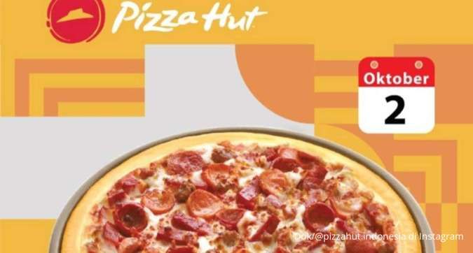 Promo Pizza Hut Spesial HUT Bank Mandiri 2 Oktober 2023, Pan Reguler Hanya Bayar 25%