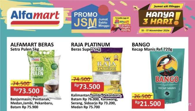 Promo JSM Alfamart 15-17 November 2024, Jus Buah-Cat Food Beli 2 Gratis 1