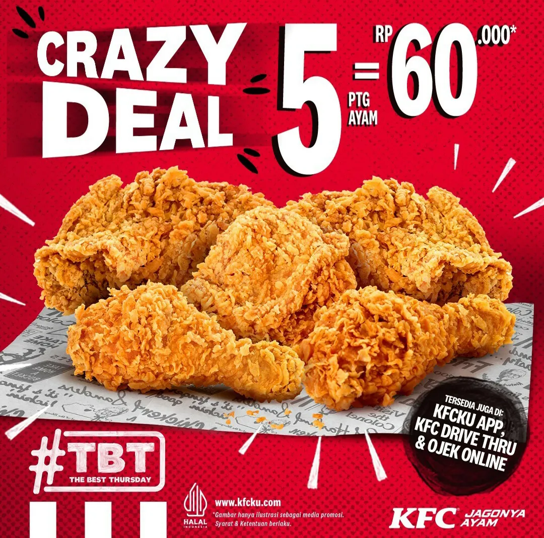 Promo KFC Crazy Deal The Best Thursday