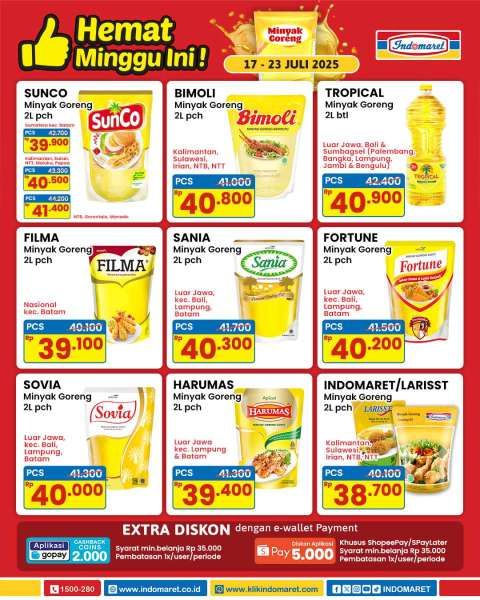 Promo Minyak Goreng di Indomaret 17-23 Juli 2025