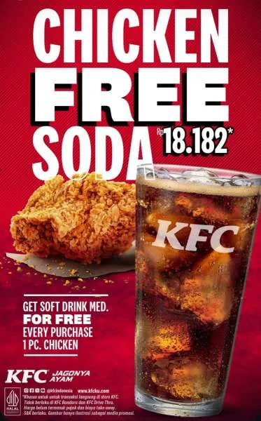 Promo KFC Chicken Free Soda September