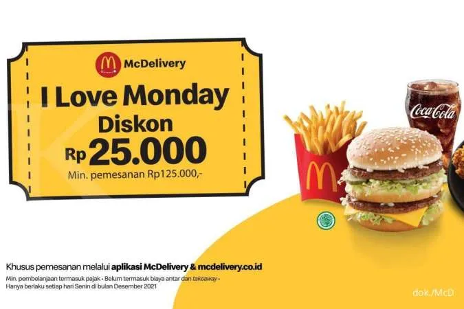 Promo McD 6 Desember 2021, Beli Paket I Love Monday Bisa Dapat Diskon Rp 25.000