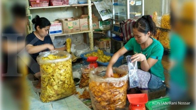 Keripik talas ramai peminat di saat Lebaran (3)