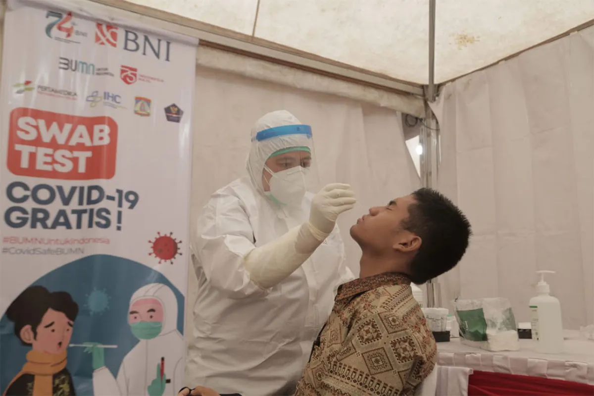 BNI Lanjutkan 30.000 Swab Test di Pulau Kalimantan
