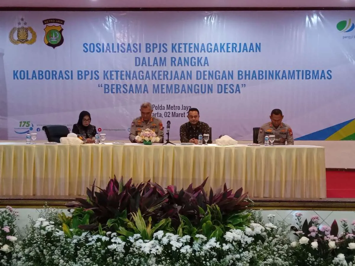 Sosialisasi BPJS Ketenagakerjaan Bersama Bhabinkamtibmas Polda Metro Jaya