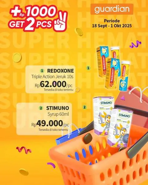 Promo Guardian Super Hemat Periode 18 September-1 Oktober 2025