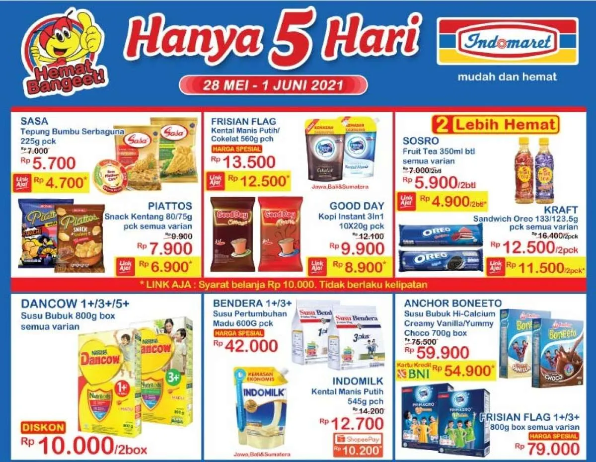 Promo JSM Indomaret Hanya 5 Hari diskon weekend, 28 Mei - 1 Juni 2021!
