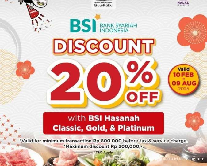 Promo Gyu-Kaku dengan Bank BNI, BSI, HSBC Sampai Permata Bank Terbaru di Tahun 2025