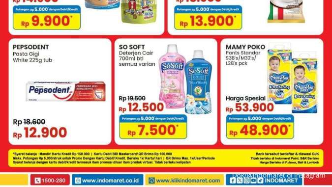 Promo Indomaret Weekend 15-17 November 2024, Beli So Soft & Mamy Poko Diskon Rp 5.000