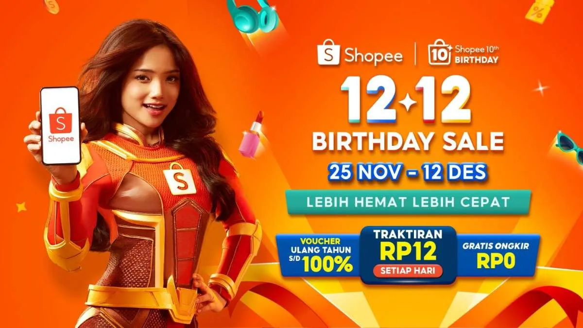 Spesial 12.12 Birthday Sale dan Iklan Bersama Fuji Meriahkan HUT Shopee ke-10