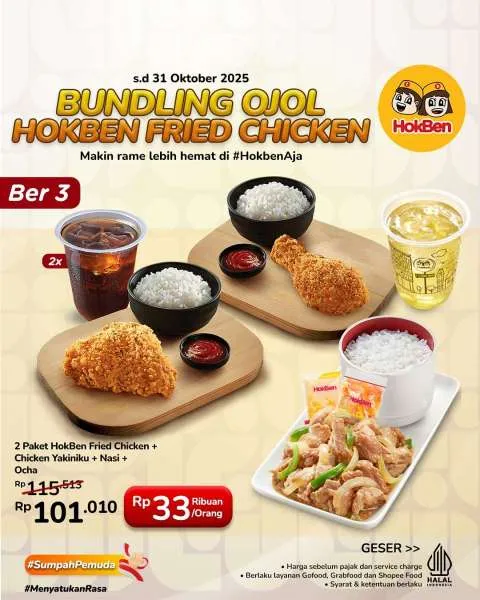 Promo Bundling Ojol HokBen Fried Chicken Ber-3