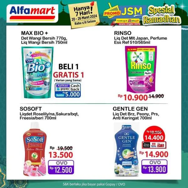 Promo JSM Alfamart Hanya 7 Hari Periode 20-26 Maret 2024