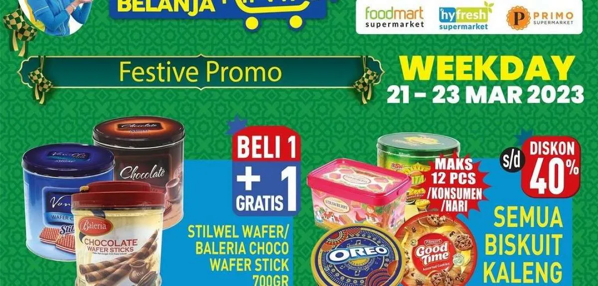 Promo Hypermart Kamis 23 Maret 2023, Diskon Sampai 40% untuk Semua Biskuit Kaleng
