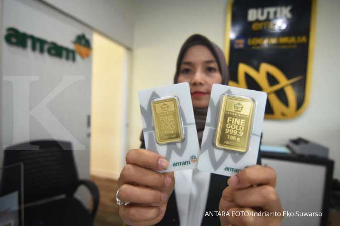 Harga emas Antam hari ini stagnan di Rp 756.000