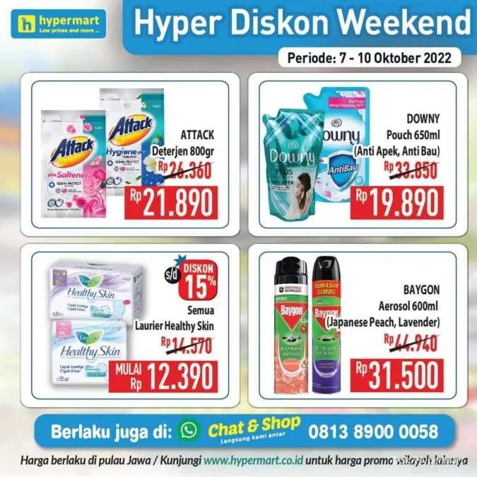 Promo Hypermart Hyper Diskon Weekend Periode 7-10 Oktober 2022