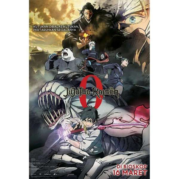 Poster Jujutsu Kaisen 0 tayang di Bioskop Indonesia