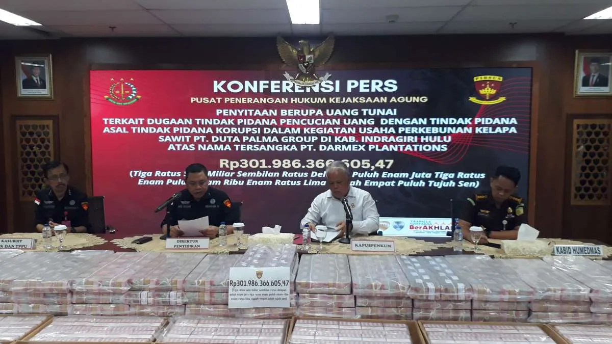 Kejagung Sita Rp 301 Miliar Terkait Kasus TPPU Grup Duta Palma