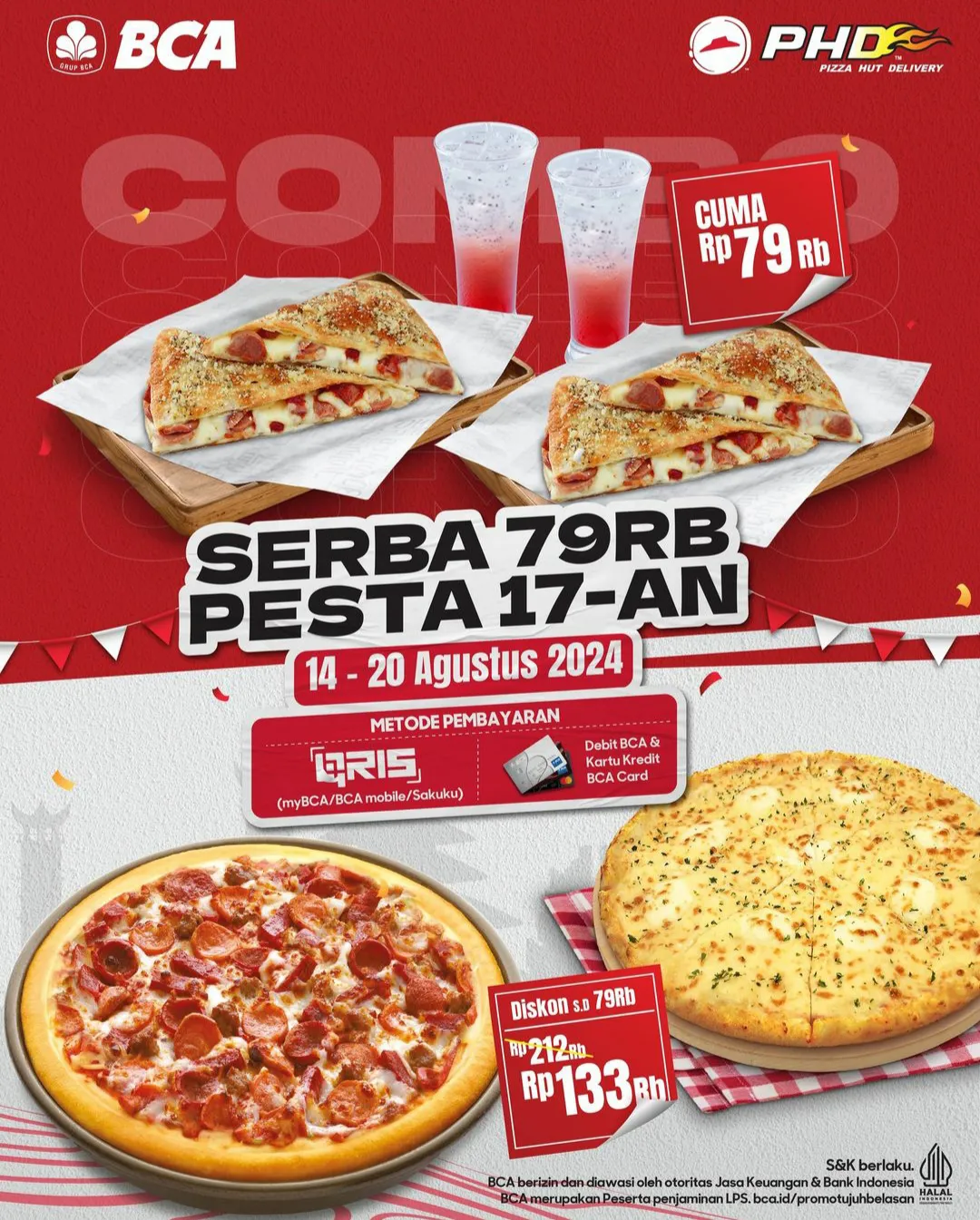 Promo Pizza Hut x BCA Pesta 17-an