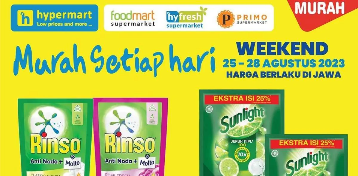 Harga Promo JSM Hypermart Hari Ini Minggu 27 Agustus 2023, Segera Berakhir Besok