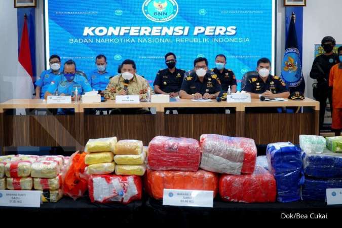 Bea Cukai dan BNN ringkus kapal pembawa 80 kg sabu asal Thailand