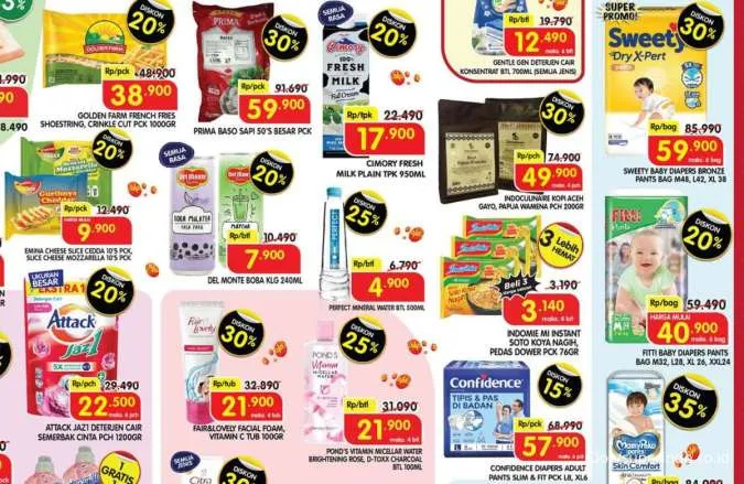 Promo Superindo Weekday Periode 19-22 Mei 2025, Cumi Fresh-Kentang Diskon 25%