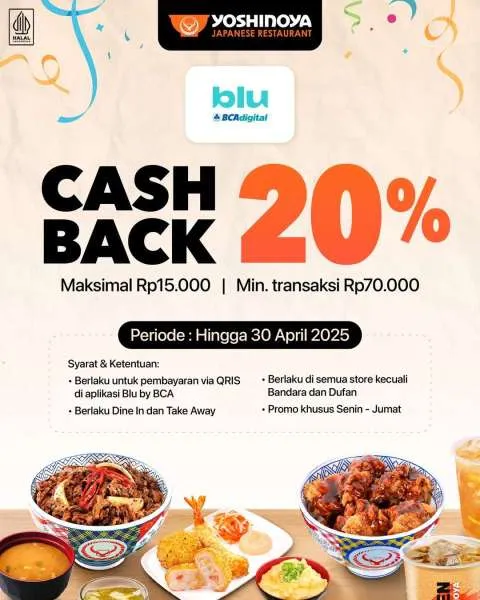 Promo Yoshinoya Blu BCA