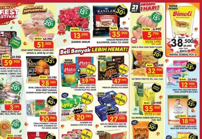 Promo Superindo Hari Ini 20-23 Oktober 2025, Telur Ayam Kampung Harga Spesial