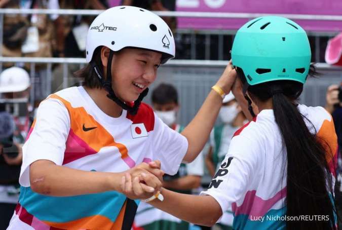 Berusia 13 tahun, Momiji Nishiya jadi peraih emas Olimpiade termuda untuk Jepang