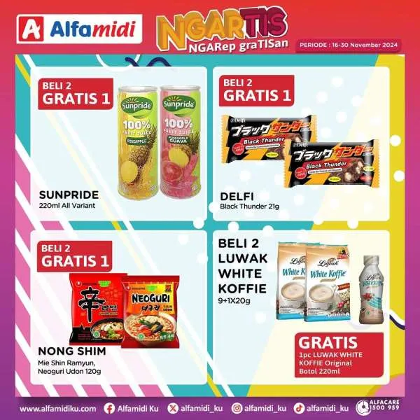 Promo Alfamidi Ngartis (Ngarep Gratisan) Periode 16-30 November 2024