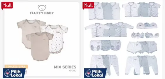 merek baju bayi Fluffy Baby
